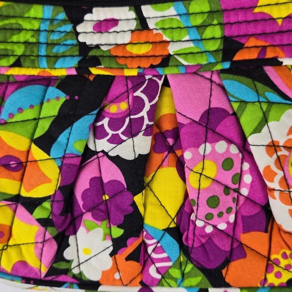 Vera Bradley Frannie Crossbody Bag In Va Va Blooms Pattern Adjustable Strap